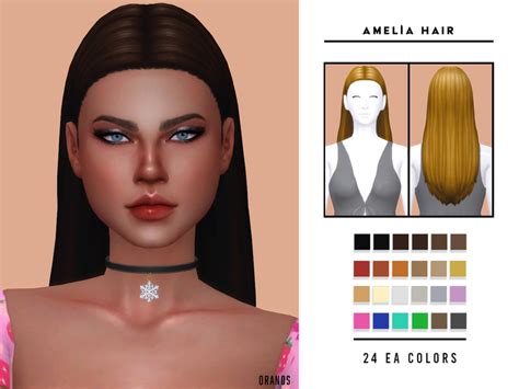The Sims Resource Amelia Hair