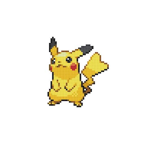 025 Pikachu Pokémon Cross Stitch Pattern Instant By Spriteshop