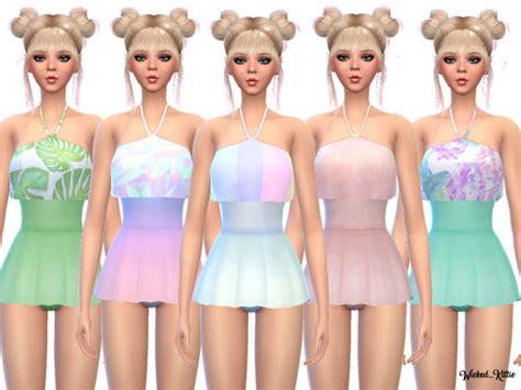 Super Kawaii Bathing Suit By Wickedkittie At Tsr Sims 4 Updates