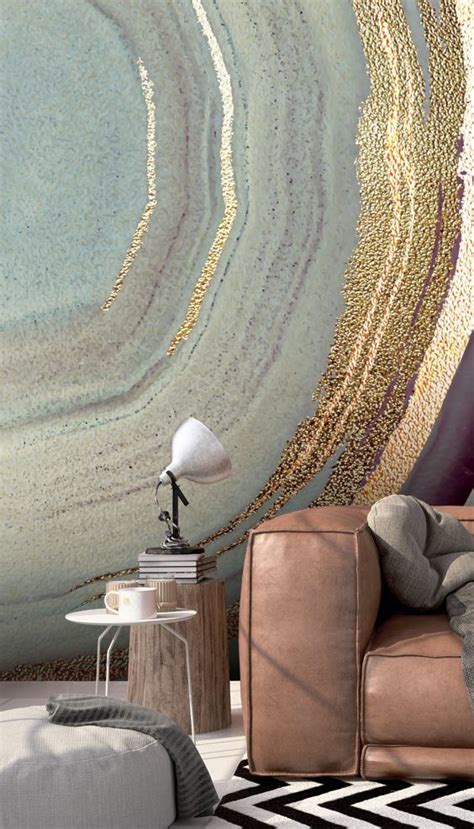 Gold Dust Grey Marble Mural Wallsauce Au Marble Wall Mural Marble