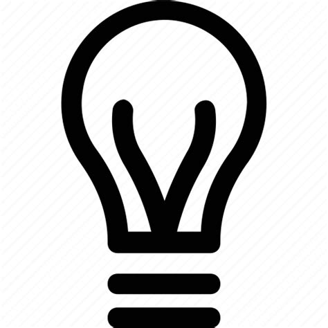 Bulb Electric Light Idea Incandescent Light Bulb Icon