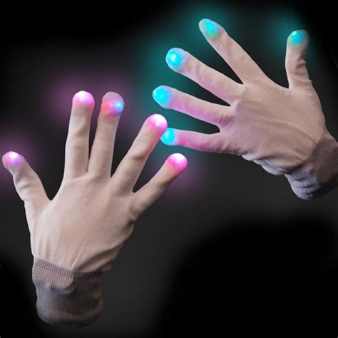 Multi Colored Luminous Glowing Led Gloves Sikumilv R Ideas