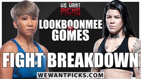 ufc vegas 60 loma lookboonmee vs denise gomes prediction bets and dfs youtube