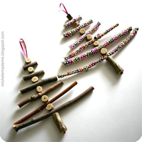 45 Diy Kreative Und Einfache Ornamente Stick Christmas Tree Christmas
