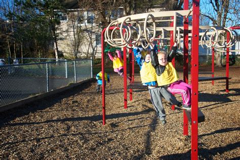 Yellow Kindergarten Crew At Macaulay Some Outside Play Before The