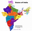 New India Map With States - Binnie Sharlene