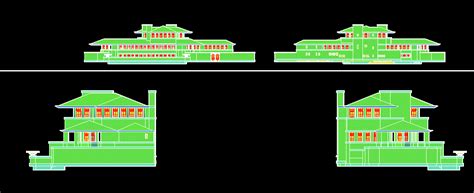 Robie House Fronts 3d Dwg Model For Autocad Designs Cad