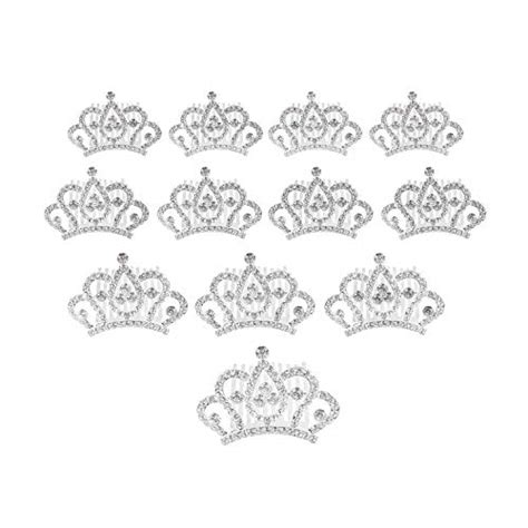Princess Crown Comb Mini Tiara Hair Clips For Princess Party Favor 12