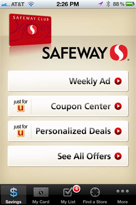 Safeway Just For U App Journal Of A Busy Mom