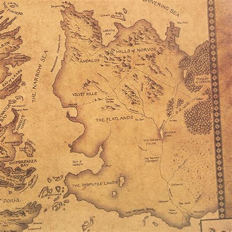 Westeros Map Poster Not Sold In Stores