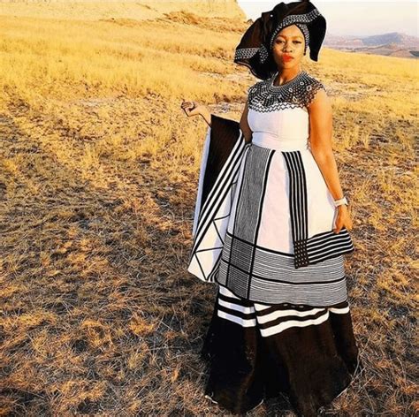 Clipkulture Beautiful Xhosa Strapless Umbhaco Dress With Doek And Beaded Cape African