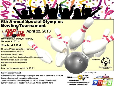 Sign Up Now For Bowling Tournament Benefiting Special Olympics Cln