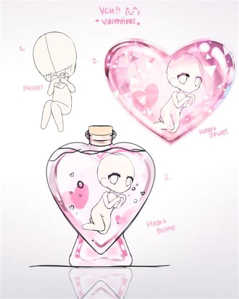 Ych Valentines Chibi Closed By K En Drawings Art Drawings Kawaii