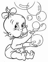 Baby Coloring Para Dibujos Toddler sketch template