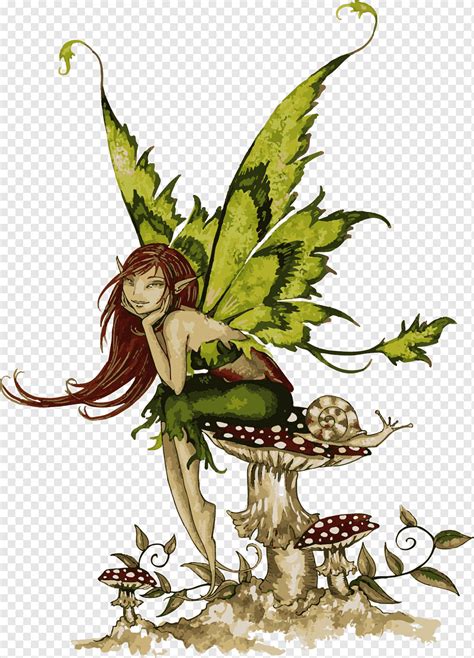 Fairy Pixie Art Embroidered Patch Flower Fairies Mito Leaf