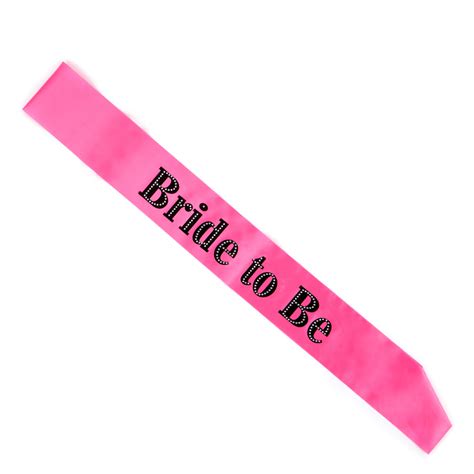 Buy Pink Diamante Bride To Be Hen Party Sash For Gbp 249 Card Factory Uk