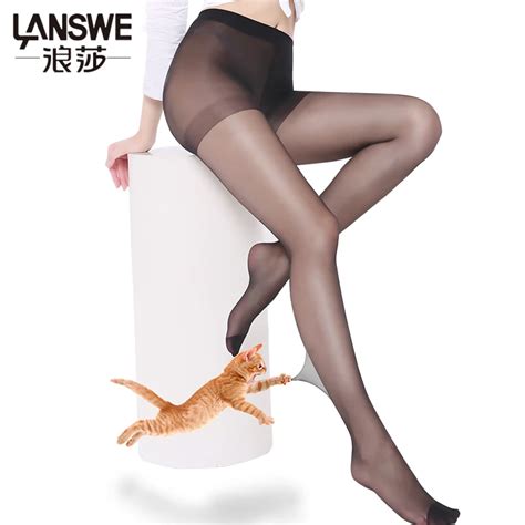 Lanswe 4pcs Lot Women Anti Hook Ultrathin Pantyhose Solid Color Female Nylon Tights Sexy Lady