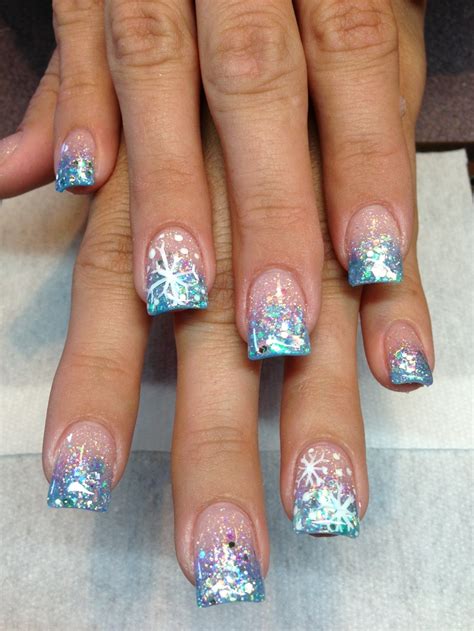 New nails... Winter wonderland theme | Winter nails ...