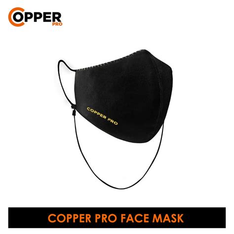 【ready Stock】 №∋burlington Unisex Antimicrobial Copper Pro Face Mask 1 Piece Cpbmmask1cpblmask1