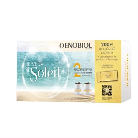 Oenobiol Coffret Préparateur Solaire Intensif Peau Normale 2x30