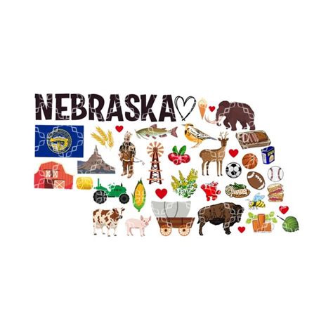 Nebraska Png State Of Nebraska Symbols Digital Download The Etsy