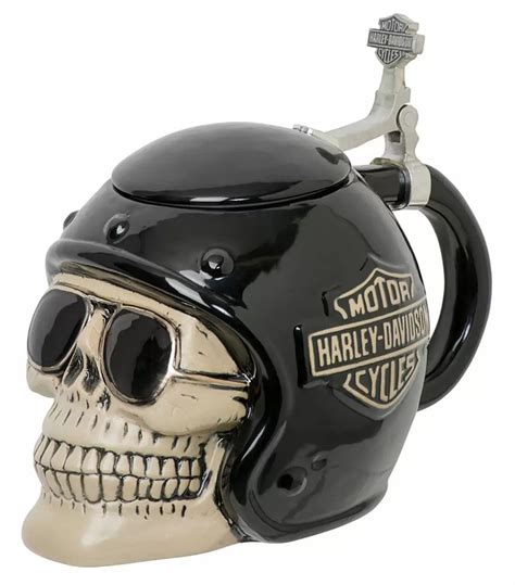Harley Davidson® Harley Davidson® Skull Rider Bands Stein Sculpted