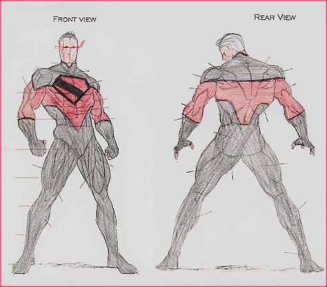 Superhero Drawing Template At Explore Collection