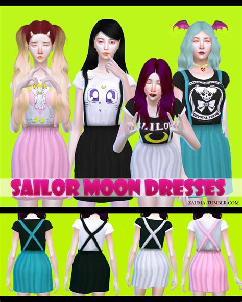 My Sims 4 Blog Sailor Moon Dresses By Zauma