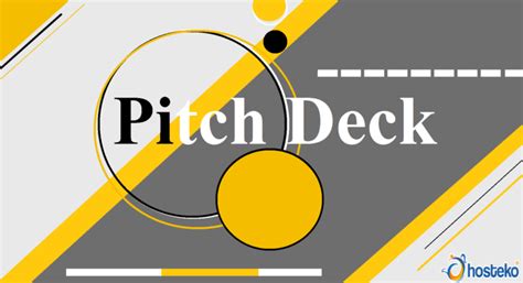 Apa Itu Pitch Deck ? Pengertian Dan Cara Membuatnya - Hosteko Blog