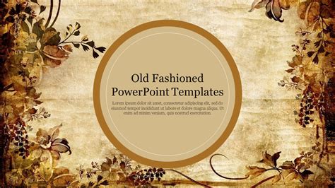 Old Fashioned Powerpoint Templates Free For Presentation
