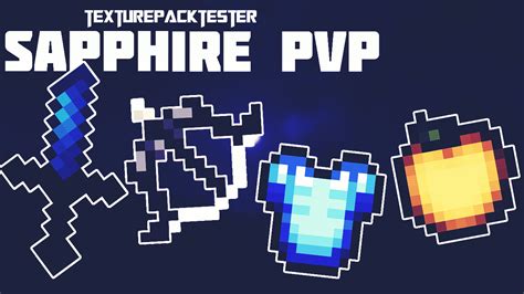 Sapphire Blue 16x Fps Pvp Texture Pack Ios Android Minecraft Pe 1