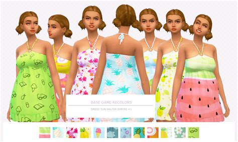 Img Swimsuit Dress Strapless Swimsuit Sims 4 Clothing