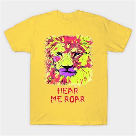 Roar Lion Artwork T Shirt Teepublic