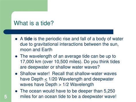 Ppt Lesson 10 Tides Physical Oceanography Powerpoint Presentation