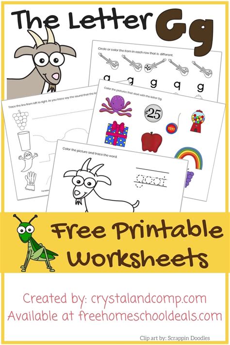 English as a second language (esl) grade/level: FREE LETTER G PRESCHOOL WORKSHEETS (Instant Download)