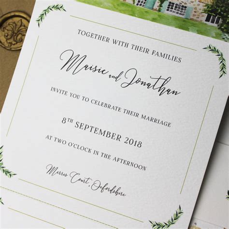 Wedding Venue Illustration Invitation Suite By By Florence