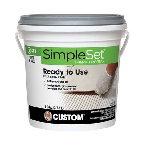 Custom Building Products Simpleset 1 Gal White Premixed Thin Set