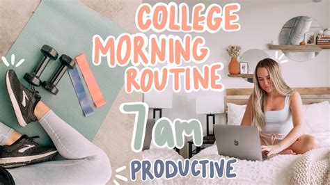 7am Productive College Morning Routine 2020 Youtube