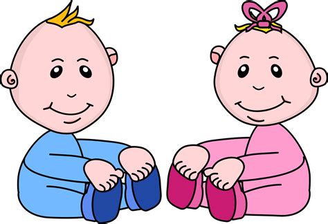 Clipart Baby Boy And Girl