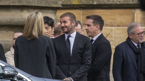 David Beckham Leads Ex Man Utd Stars At Funeral Of Sir Alex Fergusons