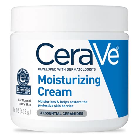 Cerave Moisturizing Cream Daily Face And Body Moisturizer For Dry Skin Oz Walmart Com