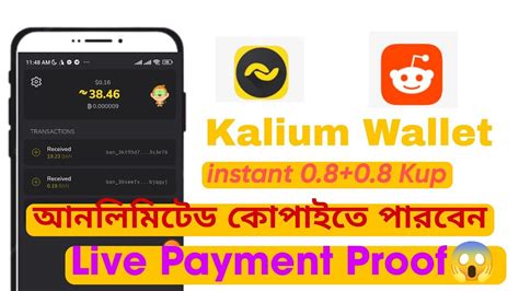 Instant Kalium Wallet Instant Offer Instant Withdrew New Wallet Youtube