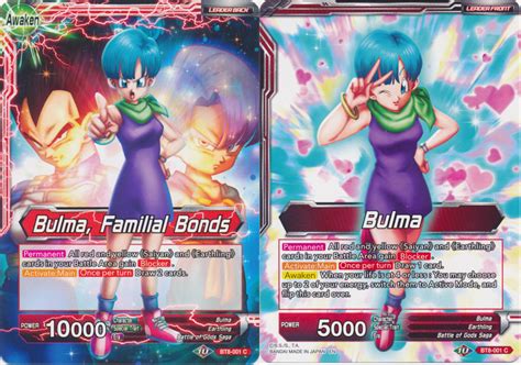 In dragon ball gt and video games, trunks knows many techniques originally used by his alternate timeline counterpart ( burning storm , god breaker , etc.). Bulma // Bulma, Familial Bonds (Foil) - TCG-Collectibles