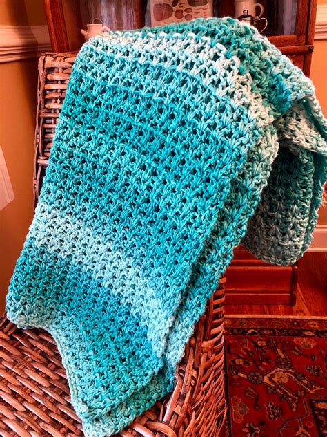 Crochet Blanket Crochet Afghan Crochet Throw Ombré Etsy Crochet