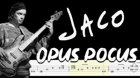 jaco pastorius opus pocus accurate bass tabs and tutorial by chamisbass jacopastorius