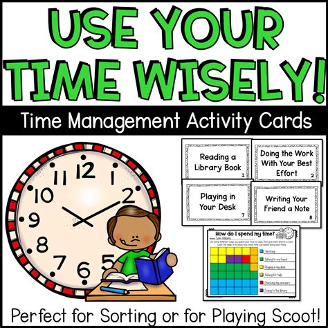 Time Management Sorting Activity Shop The Responsive Counselor