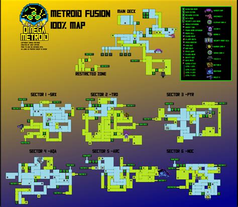 Metroid Fusion Walkthrough Map Omega Metroid