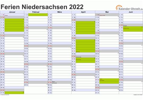 Kalender 2022 Mit Ferien Niedersachsen Zum Ausdrucken Tudoepreexistente