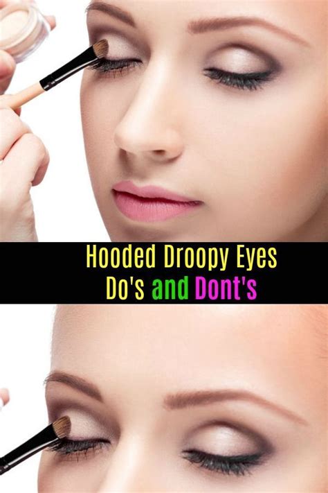 Bottom eyeliner tends to smear more, so a little colour goes a long way. How To Use Makeup for Hooded Droopy Eyelids | Droopy eyelids, Droopy eye makeup, Makeup for ...