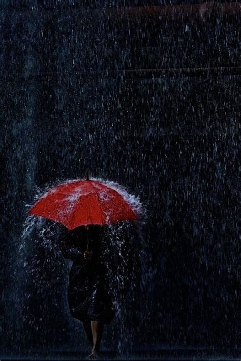 I Love The Rain Rain Photography Rain Art Red Umbrella